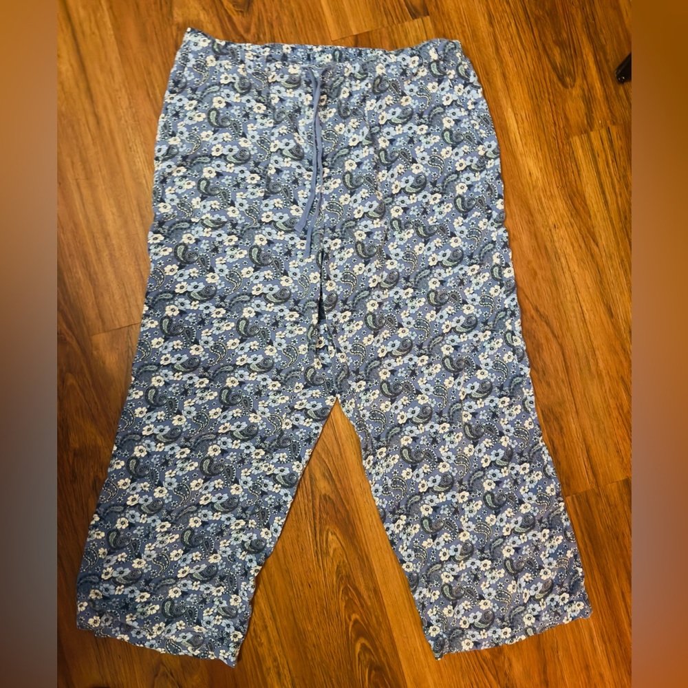 Woman’s Lucky Brand Floral Inspired Pajama‎ Pants Size Medium